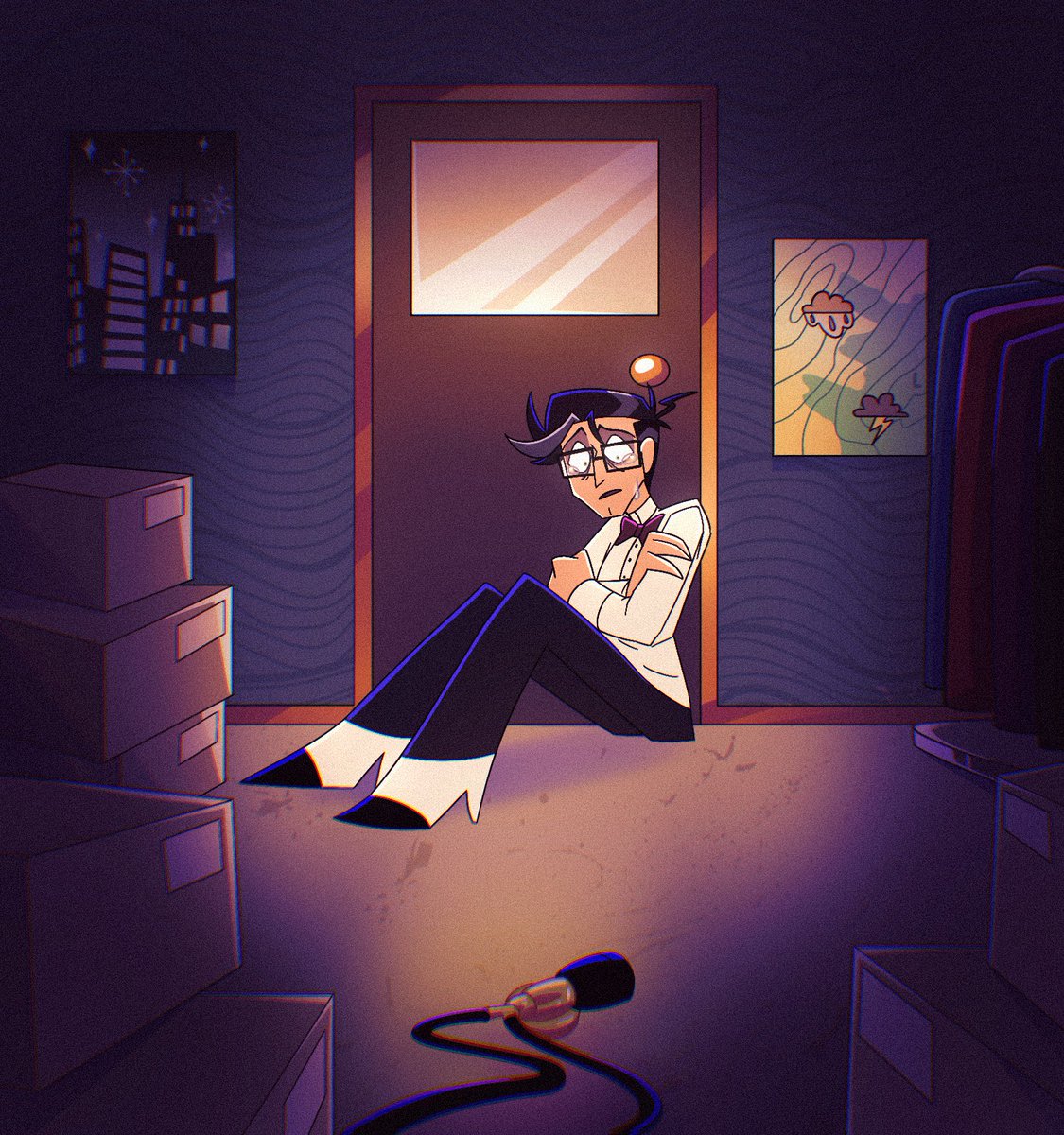 JustOrnstein's tweet photo. Two drawings for #PregVoxWeek2026 cause it fit the prompt for day one perfectly hehe… And just in time for the next chapter of @DemonDonkers and my fic! 
https://t.co/x8RYiCMGwA
—
#hazbinhotel #vox #vincentwhittman #mpreg https://t.co/C5xnure15r