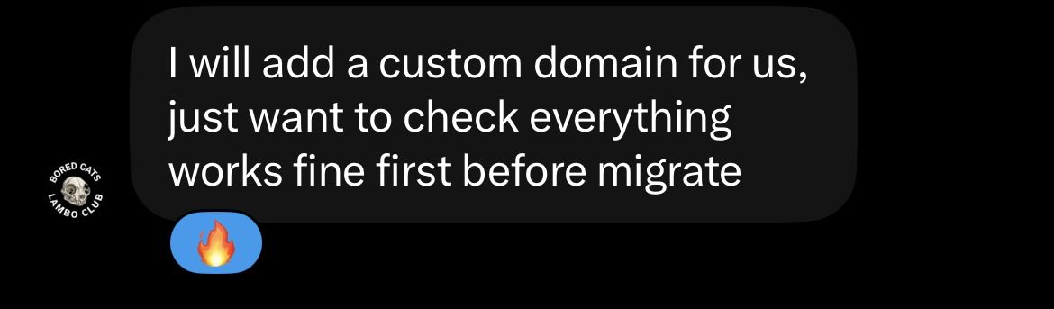 just_zazi's tweet photo. Incase you were skeptical about connecting your wallets to a “. Vercel-app” website

Dont worry @BoredCatsLC is cooking!!!

Stack those bored cats now! https://t.co/yiK8DvUEYI