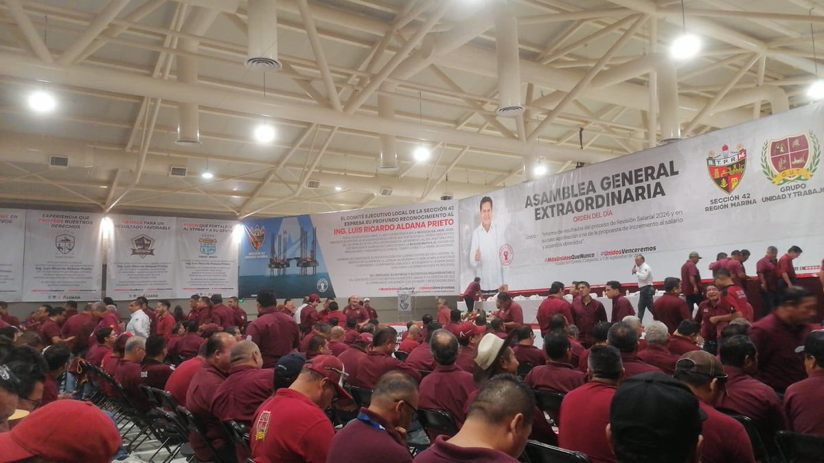 cokiscutlas's tweet photo. Una vez más nuestra querida @Seccion42_STPRM  mostrando el apoyo total a nuestro dirigente nacional el ing Luis Ricardo Aldana Prieto y a nuestro amigo y líder @lgps #MasUnidosQueNunca 
#UnidosVenceremos https://t.co/Shj4IiweXX