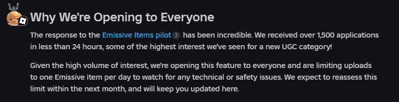4Lulzy's tweet photo. Update; They've released Emissive Maps to the public for any UGC creator to upload, pilot or not. https://t.co/mxp0gJhBYY