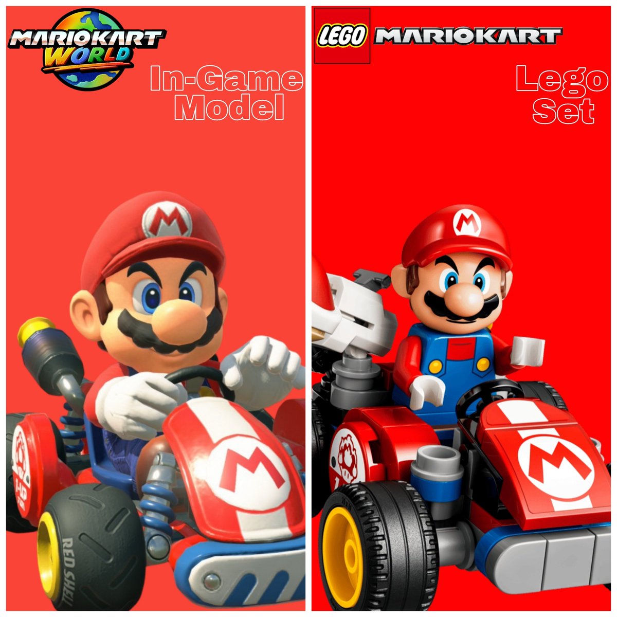 AcpLrp310's tweet photo. 🔴🟢Mario & Luigi (Kart)🚗🚙
🌏In-Game Model vs. Lego Set🗂
#Mario #Luigi
#Nintendo #InGame #Model #Lego #Set
#MarioKartWorld #MarioKart #Comparison #Edit https://t.co/fjQM5BUBXy