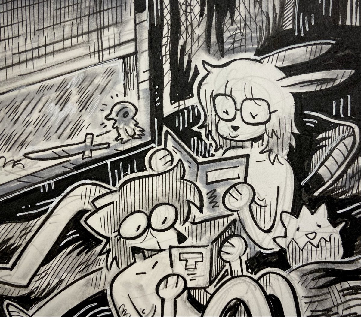Hal_Monitor's tweet photo. Comix on a rainy afternoon :3 https://t.co/9DuZxLcAyj