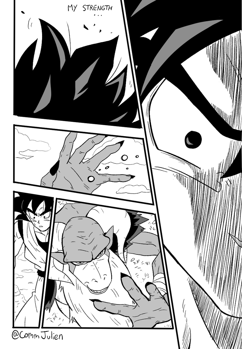 CommJulien's tweet photo. The famous Bleach Bankai page turn, but I made it Dragon Ball https://t.co/i22ewrejad