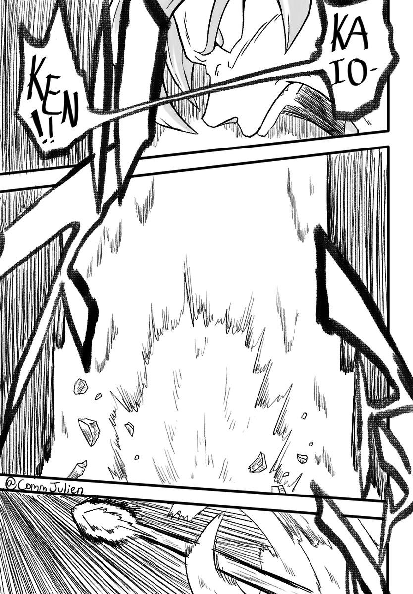 CommJulien's tweet photo. The famous Bleach Bankai page turn, but I made it Dragon Ball https://t.co/i22ewrejad