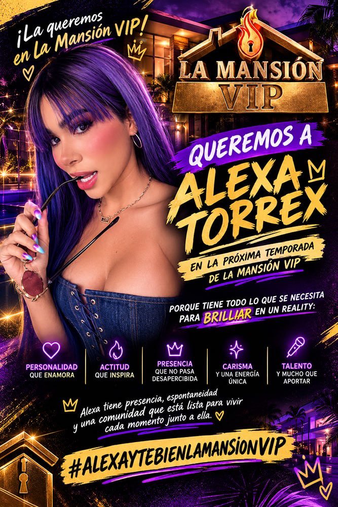 Divafamosa's tweet photo. #ALEXAYTEBIENLAMANSIONVIP https://t.co/7E8sDgDomj