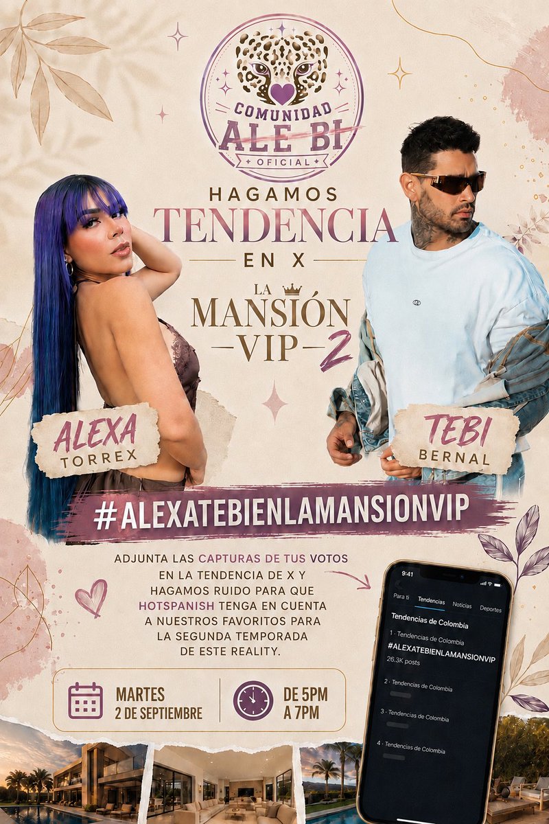 JenniferLorenaJ's tweet photo. #ALEXAYTEBIENLAMANSIONVIP https://t.co/AO1KHkOym6