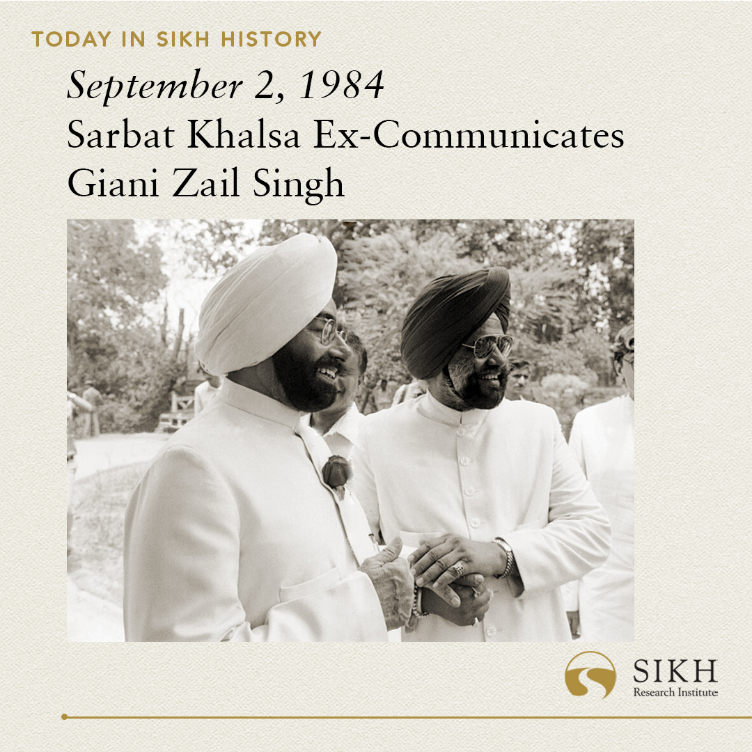 SikhRI's tweet photo. Today in #Sikh History:
On this day in 1984, Sarbat Khalsa, also known as "Sarab Sansar Sikh Sammelan," was held at Shahid Baba Dip Singh Gurduara in Amritsar. The Panj Piare Singh Sahibs, including Jathedar of Akal Takht Giani Kirpal Singh and Head Granthi of Sri Harimandar Sahib, Giani Sahib Singh, declared the excommunication of Giani Zail Singh, President of India, and Buta Singh, the Union Minister. They were accused of acting against the interests of the Sikh community during the Battle of Amritsar in 1984. Zail Singh was held responsible for desecrating Harimandar Sahib and destroying Akal Takht Sahib as the head of the Indian state. At the same time, Buta Singh was accused of insulting the Sikh Panth by organizing the reconstruction of Akal Takht against the wishes of the Sangat.

The gathering also demanded that the Army return the Complex to the Sangat by 1 October 1984. Otherwise, the Singh Sahibs would lead a peaceful march to reclaim Harimandar Sahib and Akal Takht Sahib. Jathedar Kirpal Singh expressed concern over the mistreatment of Sikhs as slaves and second-class citizens. He accused the government of conspiring to weaken the Sikh community politically and religiously and eroding their heritage, history, and culture. Also condemned was the destruction of 2500 sacred manuscripts by the army.

The Singh Sahibs requested the presence of observers from the Human Rights Commission and Amnesty International to document government abuses against Sikhs. They criticized the misuse of the National Security Act, which labeled all Sikhs as extremists and secessionists. The previous excommunication of Santa Singh was reaffirmed, and the gathering condemned the unjust treatment of Sikhs outside Panjab. They also criticized the government for preventing Sikhs worldwide from attending the gathering. The resolutions passed in the Congress supporting “Sarbat Khalsa” of 11 August 1984 were denounced. In total, nine resolutions were passed at the gathering.

#TodayInHistory #India #Punjab #Panjab #SikhHistory