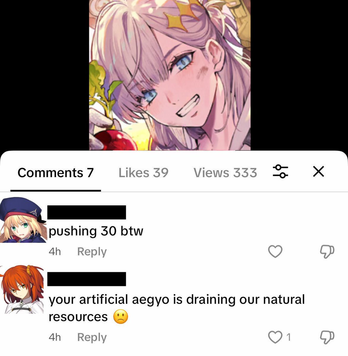 teaspoonofmagic's tweet photo. i cant stop thinking about this image. his artificial aegyo is draining chaldea's natural resources https://t.co/Wan7OUAm2t