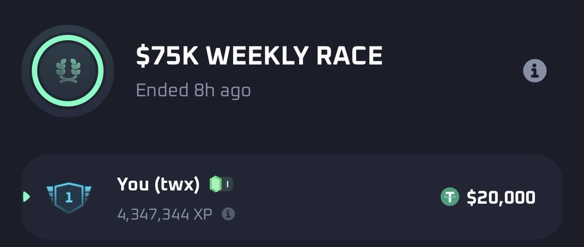 twixatwx's tweet photo. Just won 20k from thrill weekly race,

If i tip you 1k tell me what game you gonna play?

Drop ur thrill username and RT this post https://t.co/RjPGPjp4gd