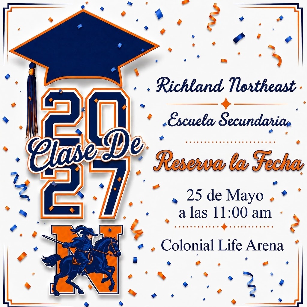 RNECavaliers's tweet photo. ๐ Save the Date, RNE Class of 2027! ๐
Graduation is right around the corner! Join us as we celebrate our graduates.
๐ May 25th
๐ 11:00 AM
๐ Colonial Life Arena
Tag your favorite 2027 senior! ๐๐งก #RNE2027 #Cavaliers #Graduation2027 @DrMarlonThomas @mmyers51309 https://t.co/PyDto7FBcQ