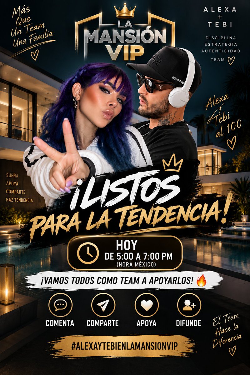 vivela_1's tweet photo. #ALEXAYTEBIENLAMANSIONVIP
@lamansionvipmx https://t.co/3wrGCaHuHG