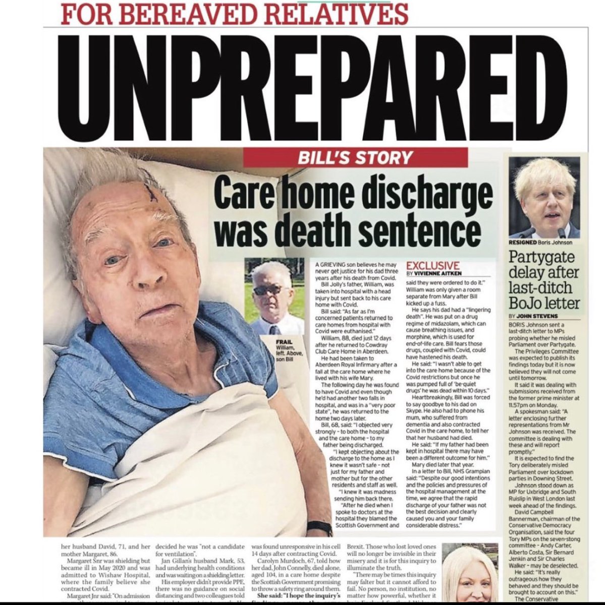 scepticpost's tweet photo. The COPFS, Police Scotland, Renaissance Care and their Lawyers, Whinhill GP Practise all know about the 11 injections of Midazolam and Morphine injected into my Father in his Care Facility in a few days without seeing a Doctor. The volumes and dose rates remain a vital secret they will not disclose. I had Power of Attorney but that was illegally anulled by NHS Grampian. This is a disgraceful situation I fight to expose. How many others suffered the same likely false Covid deaths certification? @scotgov @COPFS @covidinquirysco