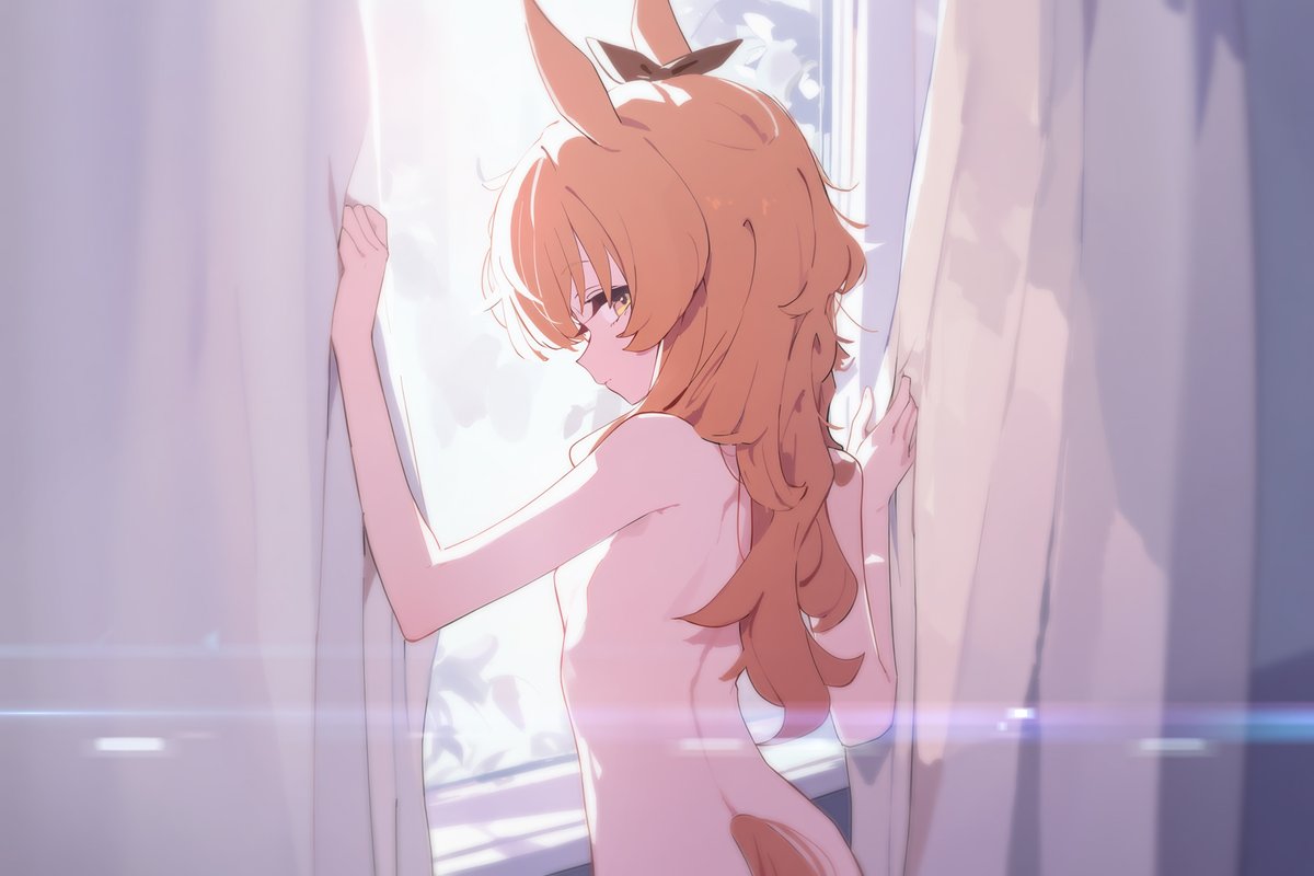 ChoRuri's tweet photo. トレーナーちゃん、まだ眠い～？
 もうちょっとだけ……一緒にいよっか。

#ウマ娘 #umamusume https://t.co/7CvVRf65el