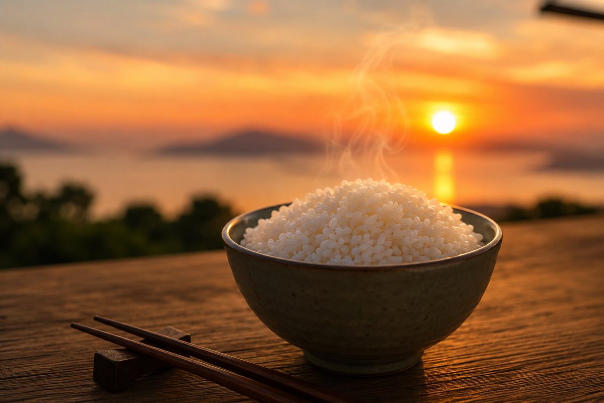 kossy23178's tweet photo. The market can make all the noise it wants.  I’ll be here, watching the sun go down with a bowl full of $RICE.  Some of us aren’t chasing the next move.  We’re building our position. https://t.co/VVe7aMO6L1