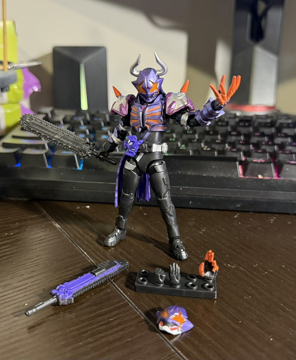 ThatFunkyDevil's tweet photo. Just got the Shodo EXceed Kamen Rider Geats figures in, and they’re a lot of honest fun. Series 1 includes Geats and Buffa, and Series 2 has Tycoon. #KamenRiderGeats https://t.co/qixFYMKD6X