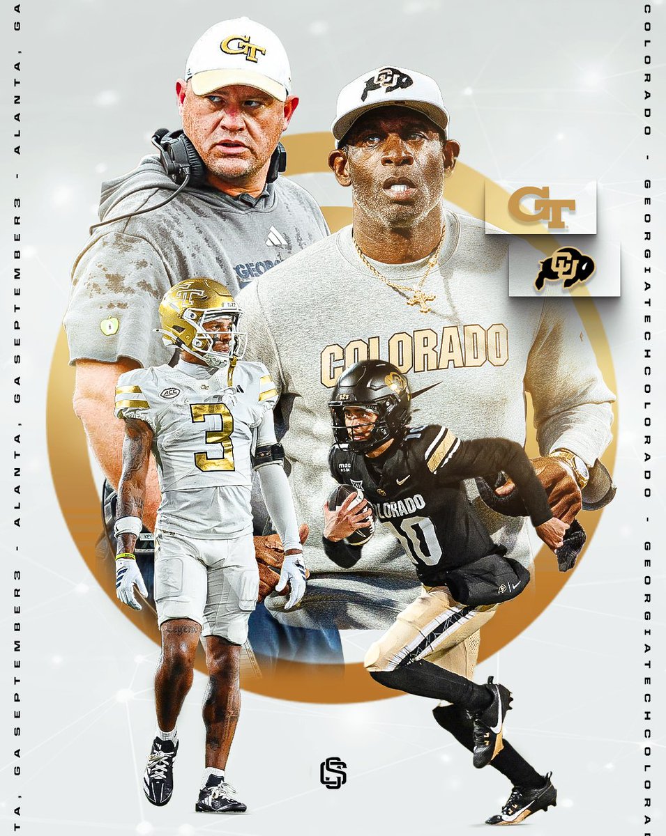 thekyreport's tweet photo. GEORGIA TECH VS COLORADO TOMORROW : WEEK 1 THURSDAY NIGHT LIGHTS🦬🐝

Who you got? 👀👇 https://t.co/rOkvZGKeDO