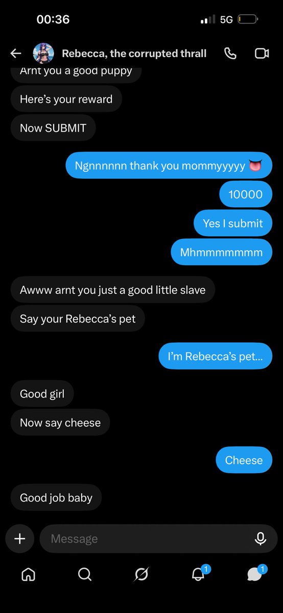 Mystrios2's tweet photo. @skyslut008 humiliated me and made me his slave… I couldn't do anything except submit like a little bitch https://t.co/XepFF8ohAf