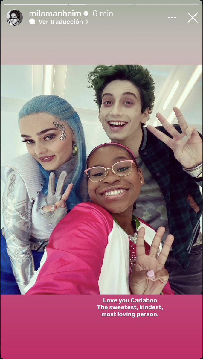 ZombiesDCOM's tweet photo. Milo Manheim pays tribute to Carla Jeffery 💔

“Love you Carlaboo
The sweetest, kindest, most loving person.“ https://t.co/kLcK0ho0CL