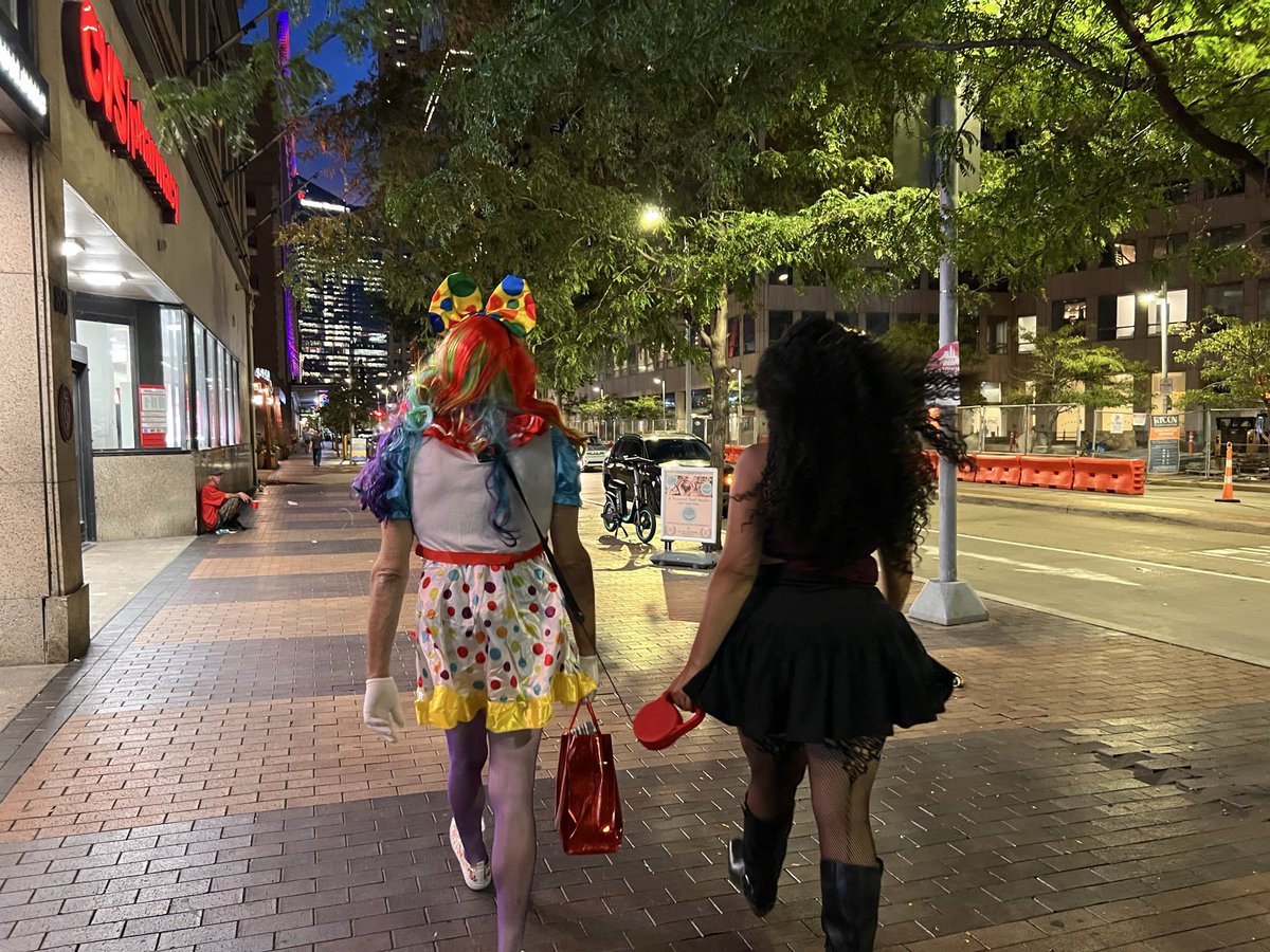 Madampoppidiosa's tweet photo. Just taking my pet for an evening stroll through the city! https://t.co/EjT3Pu8j9F