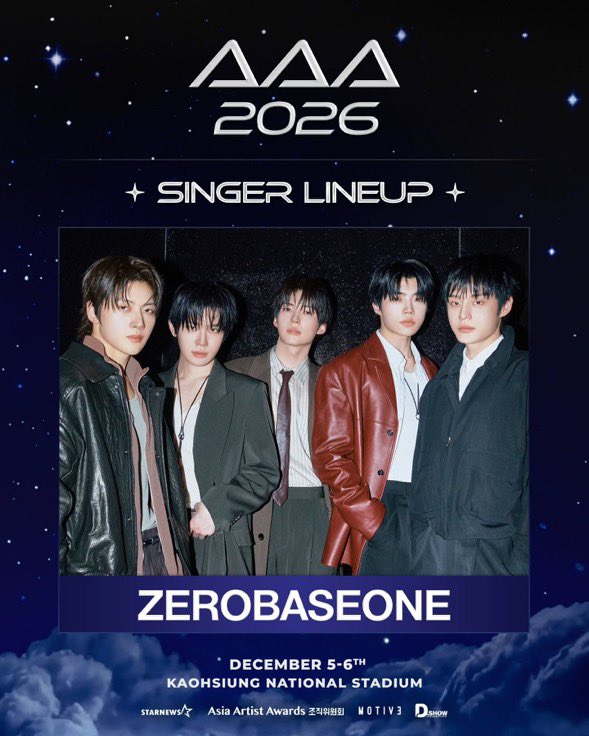 ZB1BASE's tweet photo. ZEROBASEONE’s Sung Hanbin is joining the AAA 2026 performer lineup! ✨

He will take the stage in three different roles: MC, ZEROBASEONE member, and solo performer! https://t.co/al0QGrWEEe