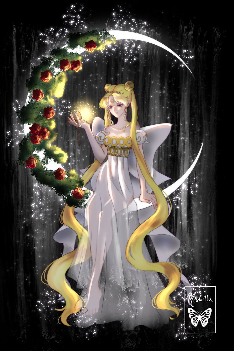 Mishillu's tweet photo. Another fanart that I am very proud of. I drew this a while back, but I don’t mind sharing it again in this platform!
Princess Serenity in my art style! 

#sailormoonfanart #fanart #digitalart #digitalillustration #sailormoon #animefanart #sailormoonart #fantasyartwork https://t.co/AywMTaYEUb