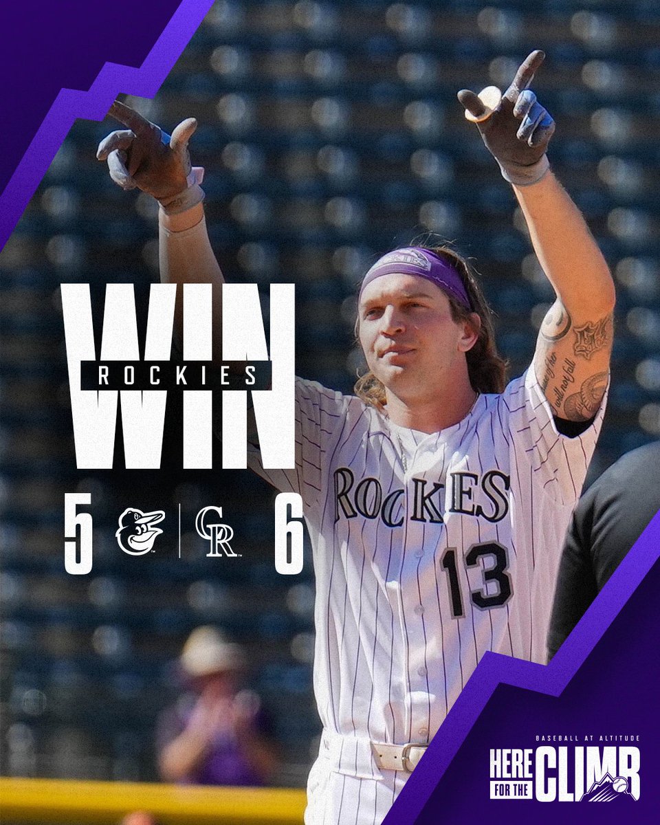 Rockies's tweet photo. Came back and won the series 😎 https://t.co/eXnEcIEJHI