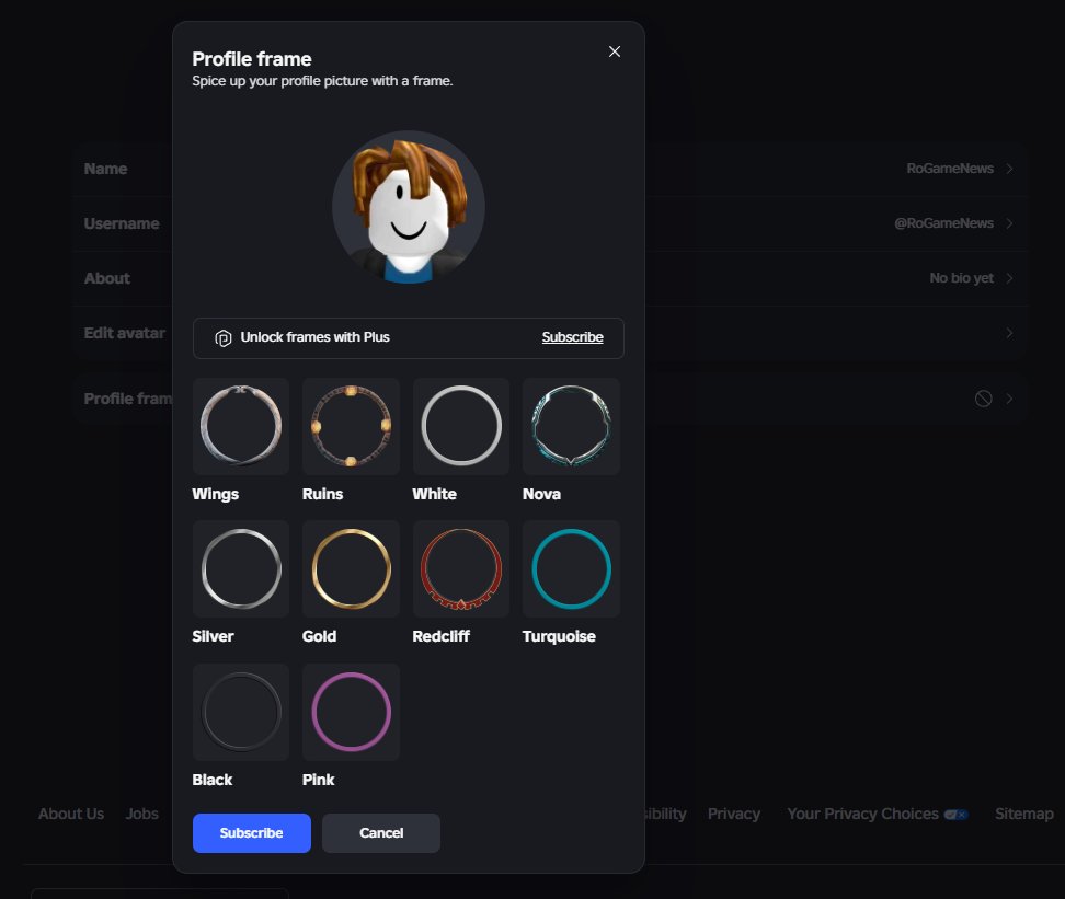 RoGameNews's tweet photo. Profile Frames are now officially released! 🎉
Check it Out: https://t.co/83PrMxBEC6
#RobloxDevs #RobloxDev #Roblox #RobloxUpdate #New #ProfileFrames https://t.co/GXZiT2TwwH