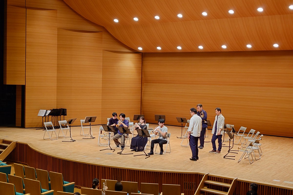AichibrassC's tweet photo. Aichi Brass Conference主催
オーケストラトランペット講習会
無事に終了いたしました。

ウォーミングアップ講座
プレオーディション
オーケストラスタディアンサンブル
どちらの講座も有意義な時間となりました。

ご参加いただきました皆様
ありがとうございました！ https://t.co/UePLcM1TEY