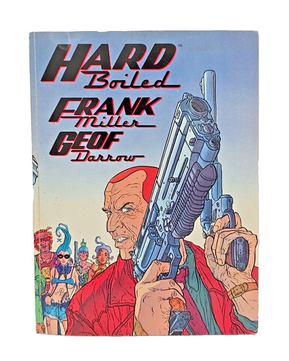 Sean_MBegley's tweet photo. Cool comic covers from yesteryear: Hard Boiled tpb by Frank Miller and  Geoff Darrow https://t.co/u2kslDICKj