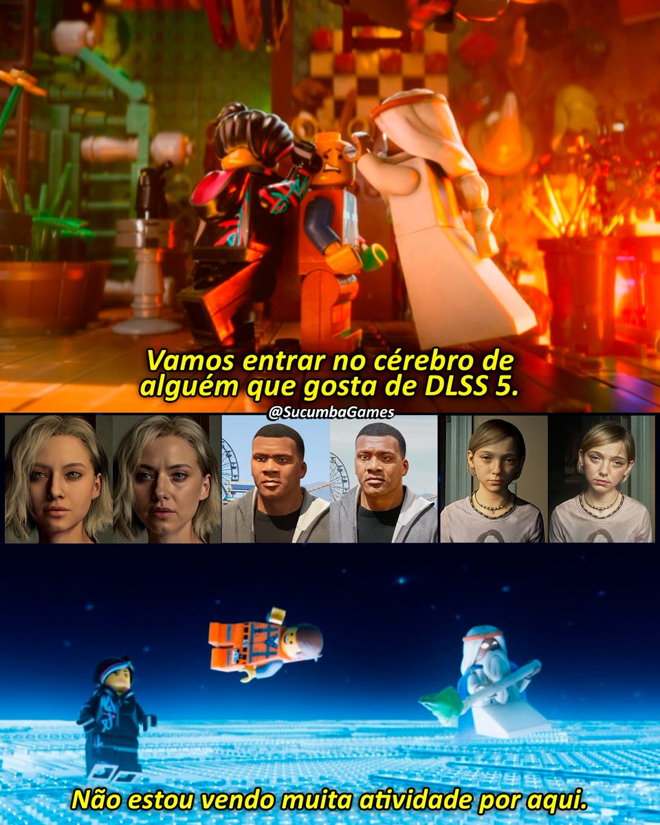 SucumbaGames's tweet photo. Imagine sacrificar metade do framerate e a visão criativa pra deixar todos os jogos com a mesma aparência slopificada. https://t.co/hVm8Vwu02S