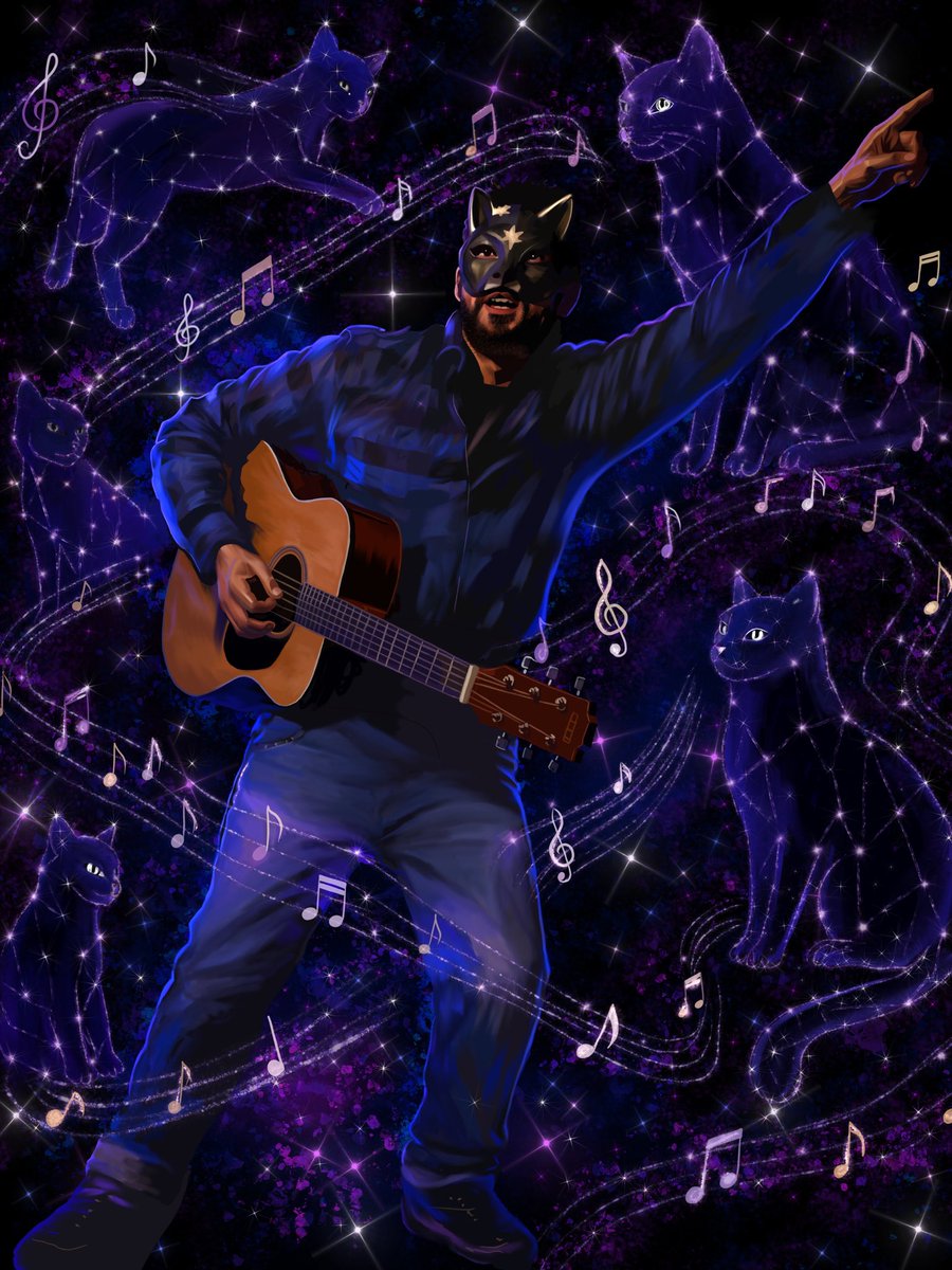 mrbretjolliffe's tweet photo. The Cat, Guardian of Constellations has SOLD to the #AEWcommunity
Thank you so much for supporting this creative wonder by @alla_artasty 🐈
https://t.co/UJB7pYvGZk https://t.co/gPlMHJk8sd