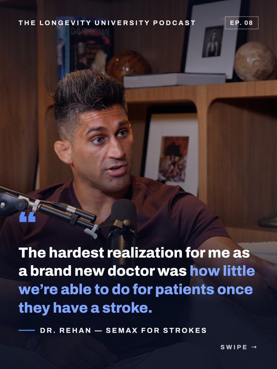 LongevityUPod's tweet photo. Semax has been used in Russian hospitals for decades, given to acute stroke patients. Doctors there report better recovery in speech and movement.

It was recommended to the FDA in July. Ep. 08 with @AskDrRehan is out now.

Educational only. Not FDA-approved in the US. https://t.co/xRsmvLblfl