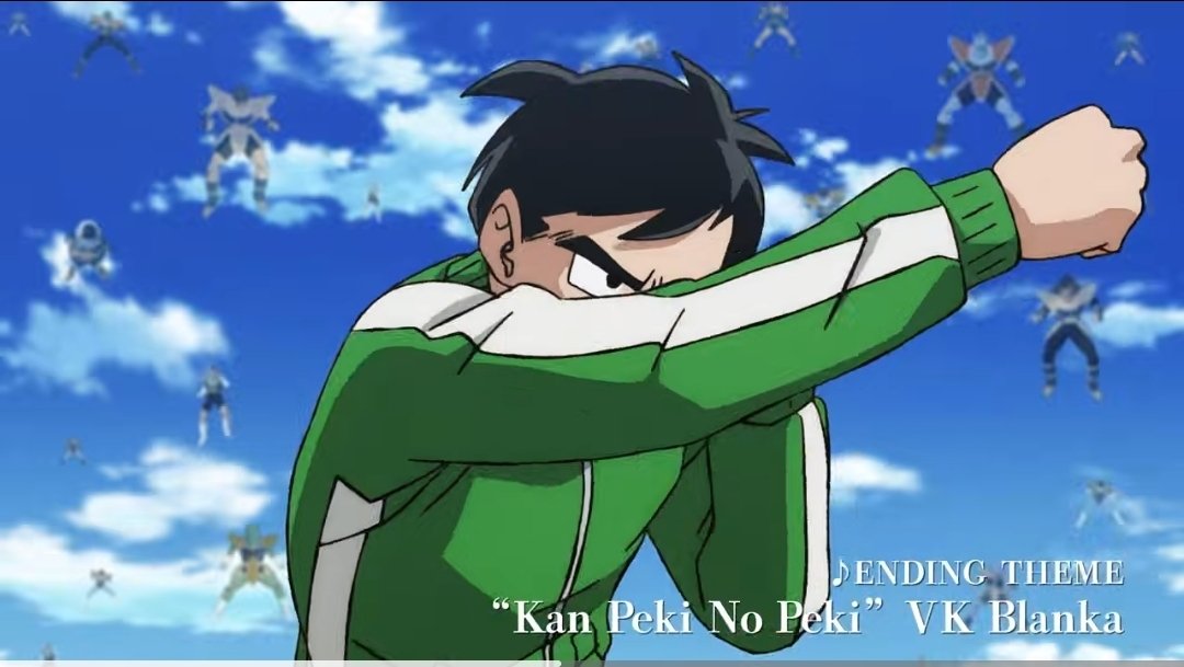 ricelover112's tweet photo. I have to admit that the new DBS ROF trailer is actually pretty good and the music and editing is HYPE but--
WHY DIDN'T THEY CHANGE GOHAN'S CLOTHES?? 😭 Who tf actually likes the tracksuit?? https://t.co/MZi8aBFXeg