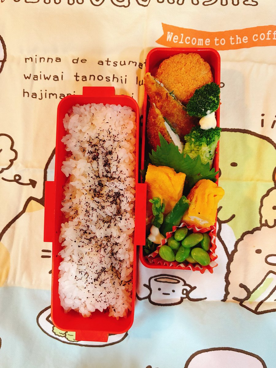 chi_kuma100's tweet photo. 昨日と今日のお弁当🍱 https://t.co/PEzYE0mNVz