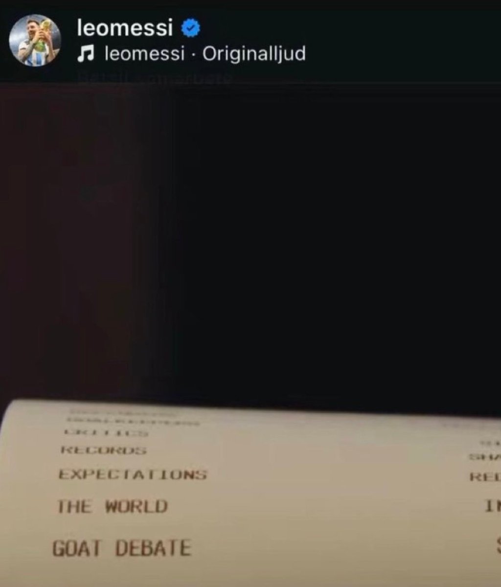 KalshiSports's tweet photo. 🚨 BREAKING: Lionel Messi has finally confirmed FIFA’s 2022 statement after winning the World Cup — the GOAT debate is settled in his retirement post on Instagram. 🇦🇷🐐

He brags different. https://t.co/fGje1Ebih9