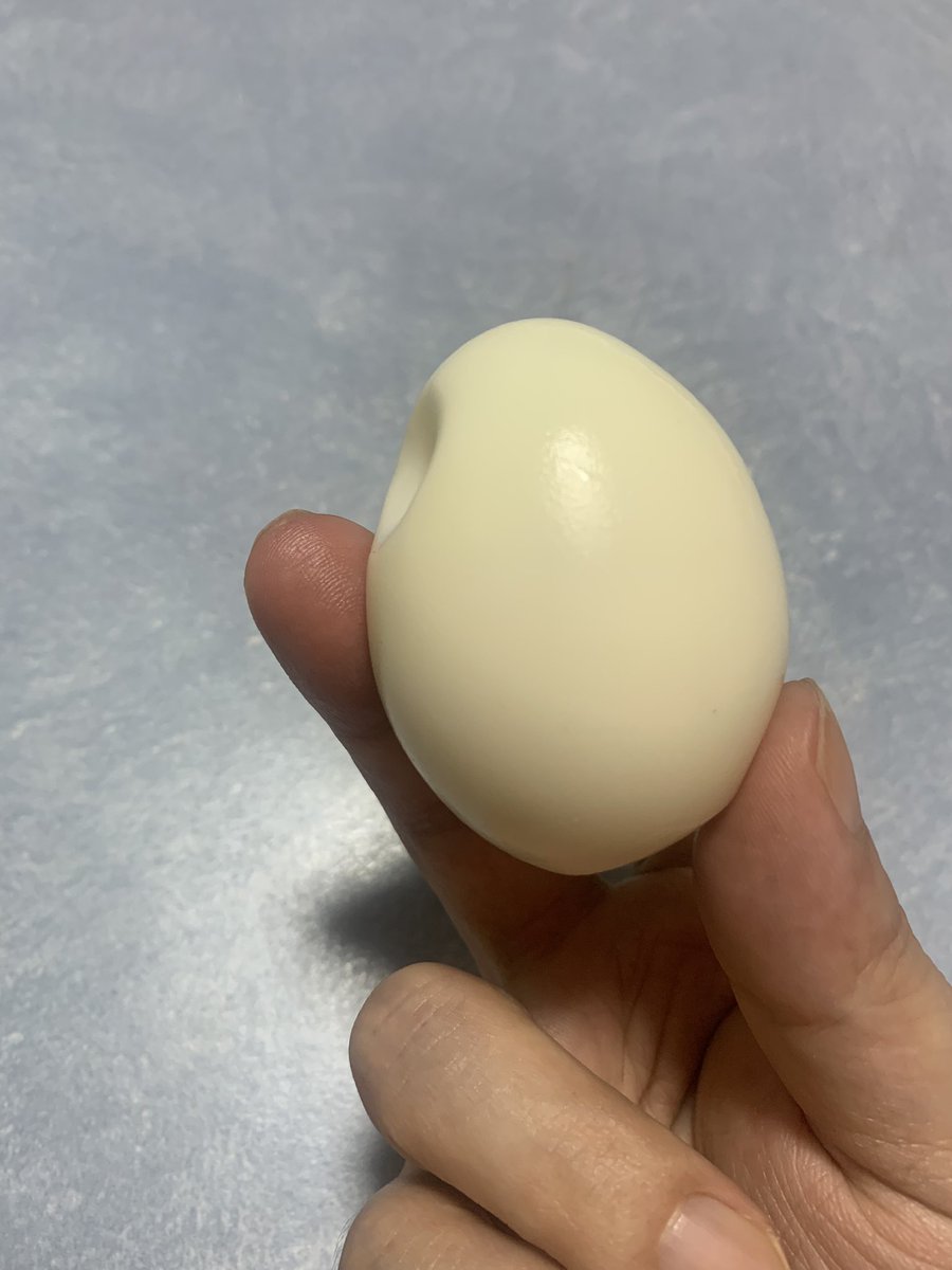 Cooljagher's tweet photo. 今日の朝食

つるりんっと剥いたらお米みたいな形だったゆで卵

ごちそうさまでした https://t.co/wMpJlXMdfY