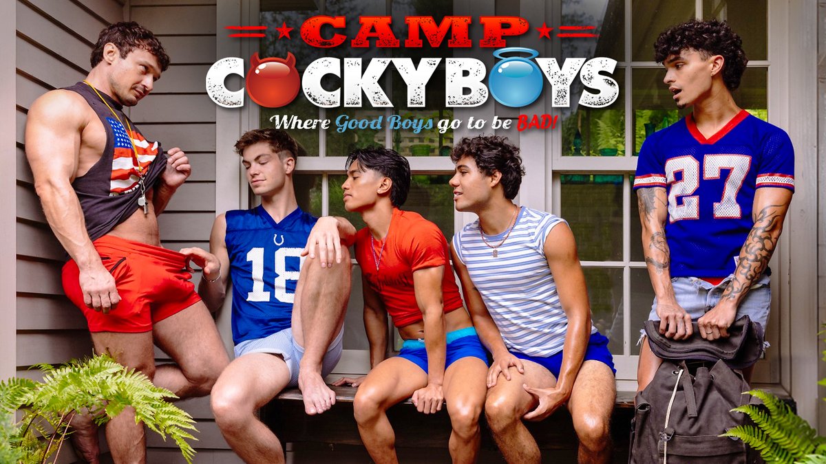 CockyBoys's tweet photo. Welcome to Camp CockyBoys: Where Good Boys Go to Be Bad!

Watch all the shenanigans only on https://t.co/OBUy5dUbnA https://t.co/TwEDwG24wL