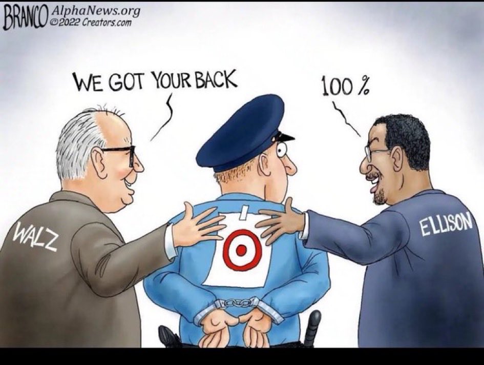 Catbendzick's tweet photo. 🚨 Amy Klobuchar — best friends with Tim Walz who defunded the police, Keith Ellison who called 911 “socialism,” Ilhan Omar who called ICE agents “terrorists,” Peggy Flanagan who told civilians to “put your bodies on the line” against law enforcement, and Mary Moriarty who released violent criminals back onto Minneapolis streets — sat SILENT for 20 years while her DFL machine systematically dismantled public safety, and NOW she wants to pray for the officers fighting for their lives today from wounds inflicted by the very lawless environment SHE and HER FRIENDS created, enabled and protected. 🇺🇸 #Klobuchar #Minneapolis #Shooting #Accountability #November3 #Demuth2026 #Tafoya2026 #JohnNagel #TakeBackMinnesota