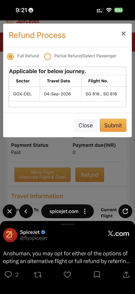 dixit73316's tweet photo. @flyspicejet It’s stuck here always https://t.co/031w1te9Ad