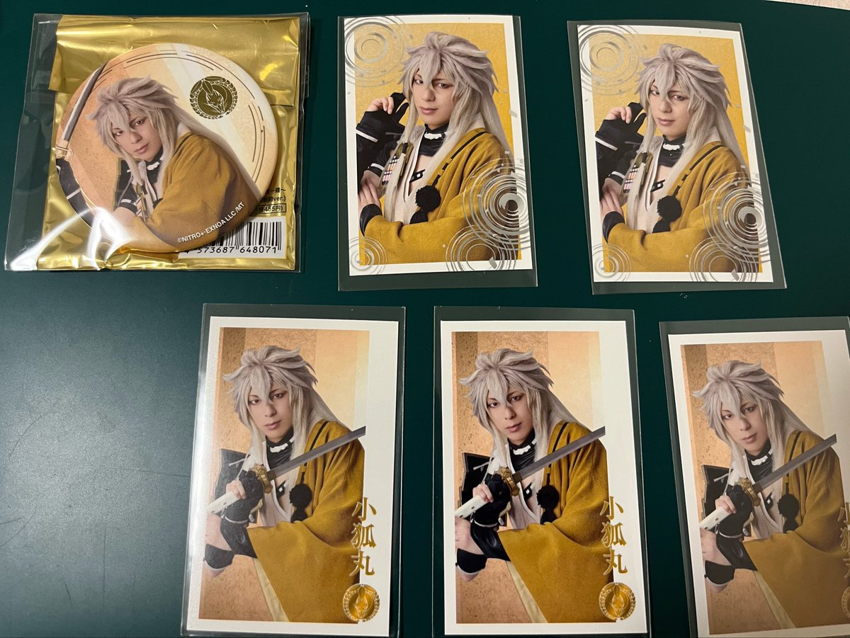 ruhinapina's tweet photo. 【譲渡】 ミュージカル刀剣乱舞 刀ミュ 月夜一縷 ランダム ふぉと 缶バッジ

【譲】
則宗、今剣、小狐丸
【求】
定価＋送料
追加購入しているので増えると思います。

郵送希望です。
もしくは26、27大阪現地にて。
お気軽にお声掛けください。 https://t.co/rV48S3rA9c