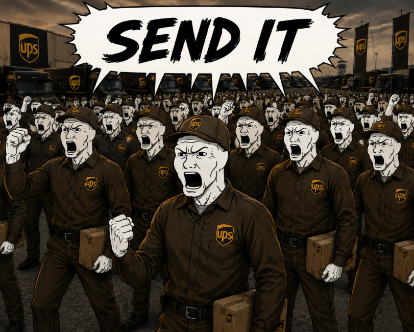 UPSSendIt's tweet photo. The SEND army is unbeatable. It's a fact. https://t.co/WOtk7LoWVP
