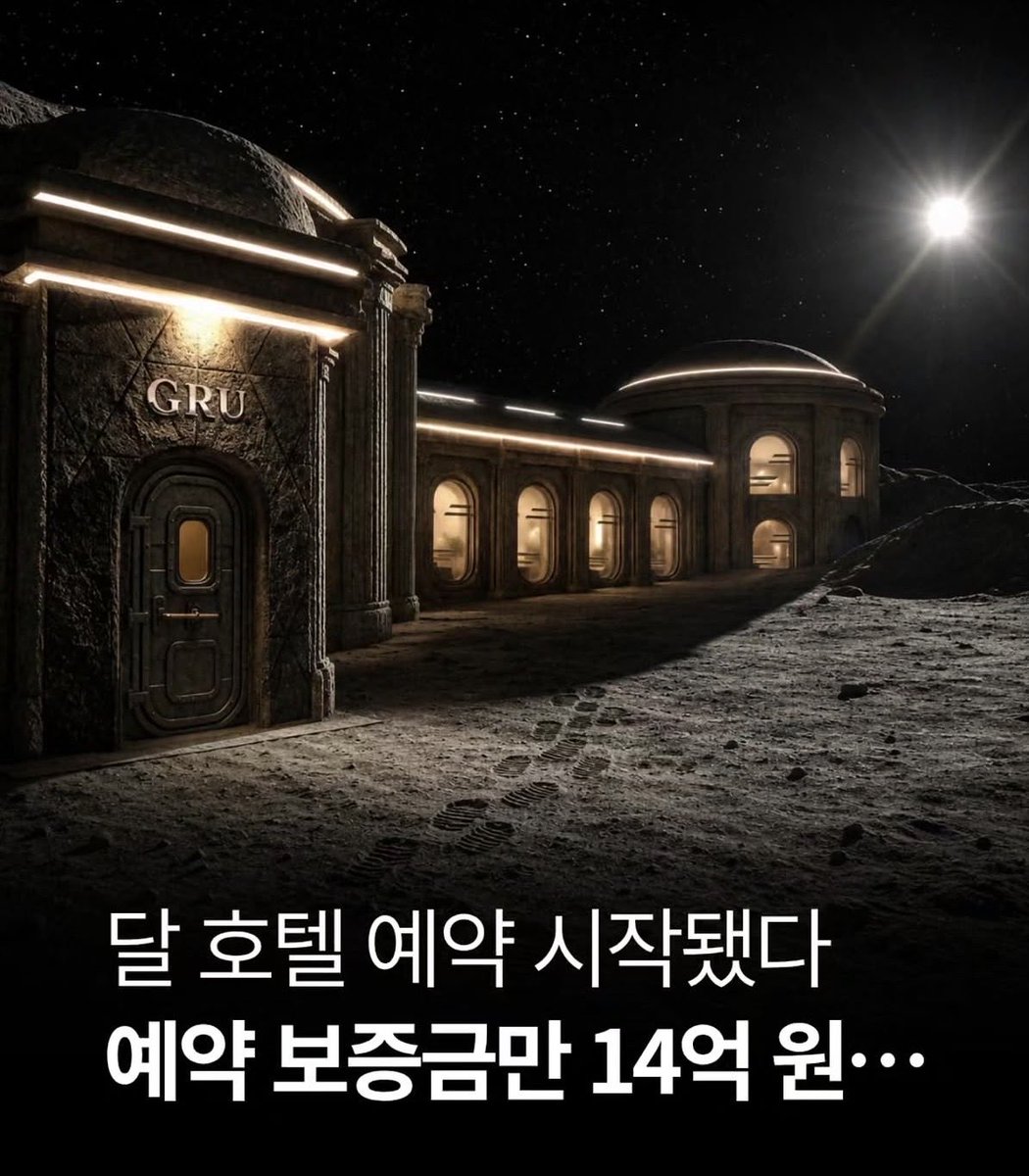 DailyPicks07's tweet photo. 드디어 지구를 떠나 달나라로 호캉스 가는 시대가 진짜 열리는 건가!? 우주 호텔 예약 소식!

미국 우주 스타트업 'GRU Space'에서 달 표면에 최대 4명이 머물 수 있는 호텔을 짓고 2032년부터 첫 투숙객을 받겠다는 엄청난 계획을 공개함 🚀✨

근데 비용이 진짜 영혼까지 탈탈 털릴 수준인데, 초기 신청자 중 선정되면 예약 보증금만 무려 25만 달러에서 최대 100만 달러(약 14억 원)를 내야 하고 최종 비용은 1,000만 달러를 넘을 수도 있다고..

지구에서 만든 팽창식 구조물을 달로 보내 설치하고 달의 흙인 '레골리스'로 보강해서 방사선이랑 극심한 온도 변화를 막는다고 하니 SF 영화가 따로 없네요