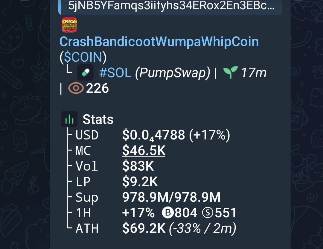 thonixcalls's tweet photo. 17x profit on $COIN
Printing 
CA

5jNB5YFamqs3iifyhs34ERox2En3EBc1v5CdgHkmpump https://t.co/vzWtNLttS9