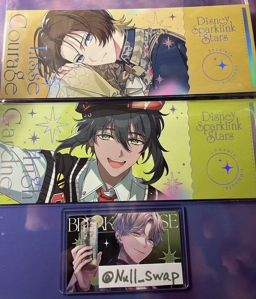 Null_swap's tweet photo. 【交換】スパリク インビテーションチケット ポストカード 特典 ホログラムカード

譲:°ヒュー ラフタ シュウ ノア リゼ *アッシュ

求
チケット・ポスカ:エリー
特典:エリー ランカ ニコラ
ホロカ:エリー1 決まり次第エリー ランカ1 ニコラ1
*は°同数

郵送希望です。
よろしくお願いいたします。 https://t.co/NSRvLIIbxJ