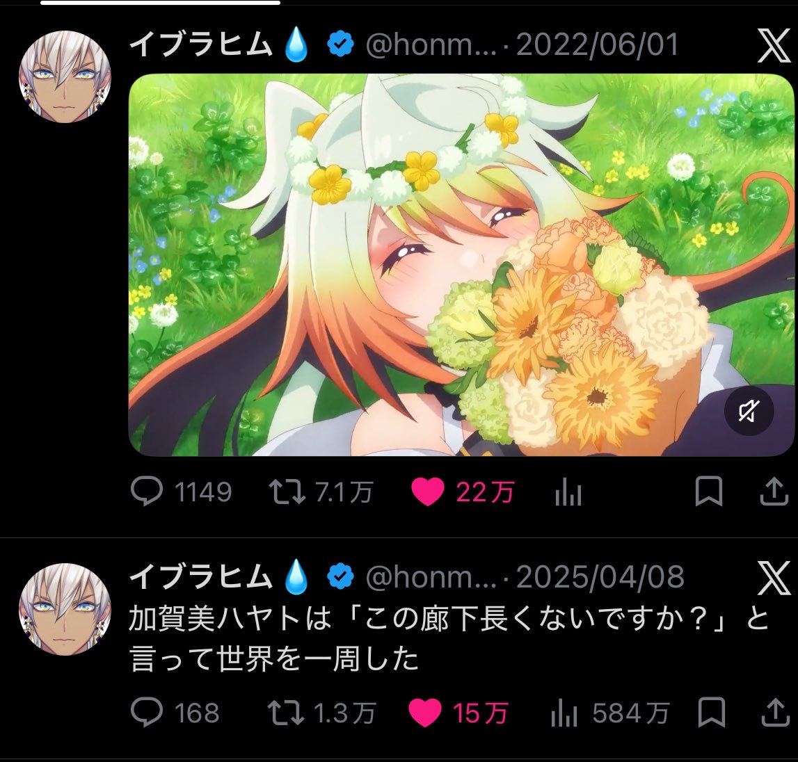 Love_v_cotton's tweet photo. Xが人気順表示できるようになったっていう投稿見て💧の見に行ったら🐝で涙出るのもつかの間、下の投稿の温度差😭😭😭 https://t.co/arwUbw0Ezs