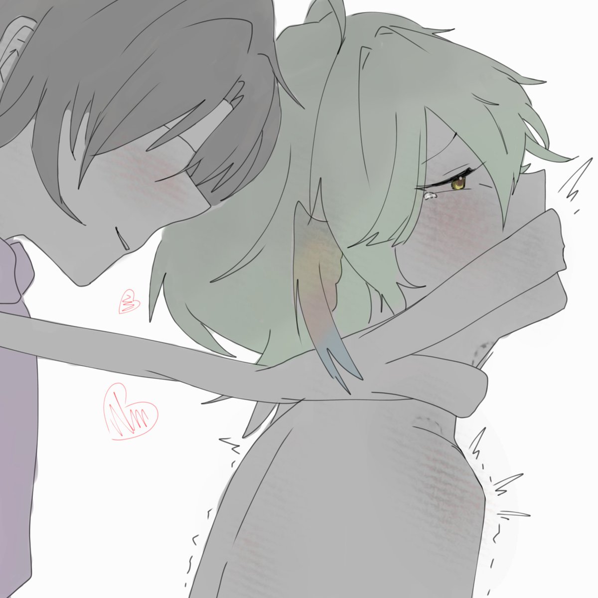 WhoIsBonsieee's tweet photo. Om.. I'll draw something new... This is terrible..😭💔#Parfies #nsfw #bbtwt https://t.co/hAmAh4Qukb