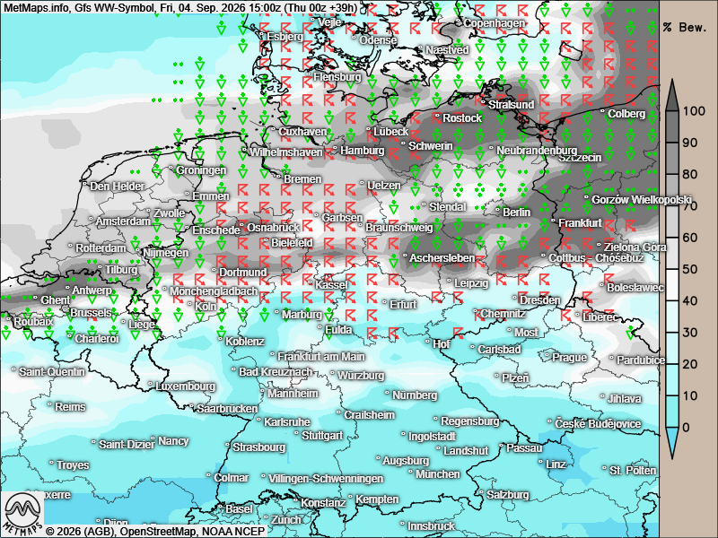 DonnerwetterDe's tweet photo. #Wetter Tief "Ursel" mit großen Regenmengen in Norddeutschland

Bevor es zum Wochenende wieder schön wird, gibt es im Norden ordentlich Regen. Teilweise fallen 30-40 l/m2 in 12 Stunden.  Schon heute erreichen uns erste Schauer von Westen her. Dazu gibt es noch stürmischen Wind. 

Im Südwesten ist es richtig heiß mit 33-34 °C punktuell. Gleichzeit an der Nordsee kaum 18 ° C.

(c) https://t.co/HbAMyyeG2N