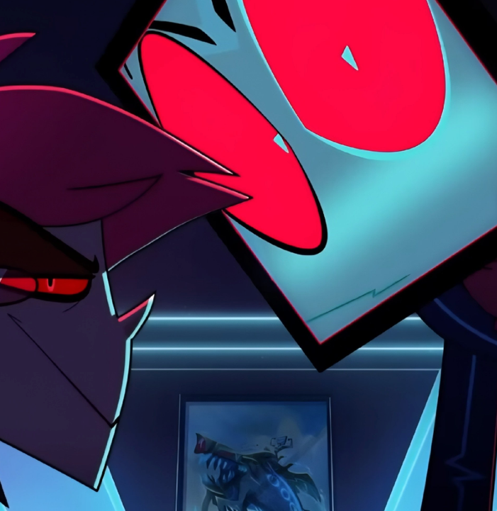 radiant_river's tweet photo. alastor was so peeved im cryin he wanted to keep panting with heavy breaths in his rival's face til time stood still oh mama https://t.co/y9Q1o1OQRS