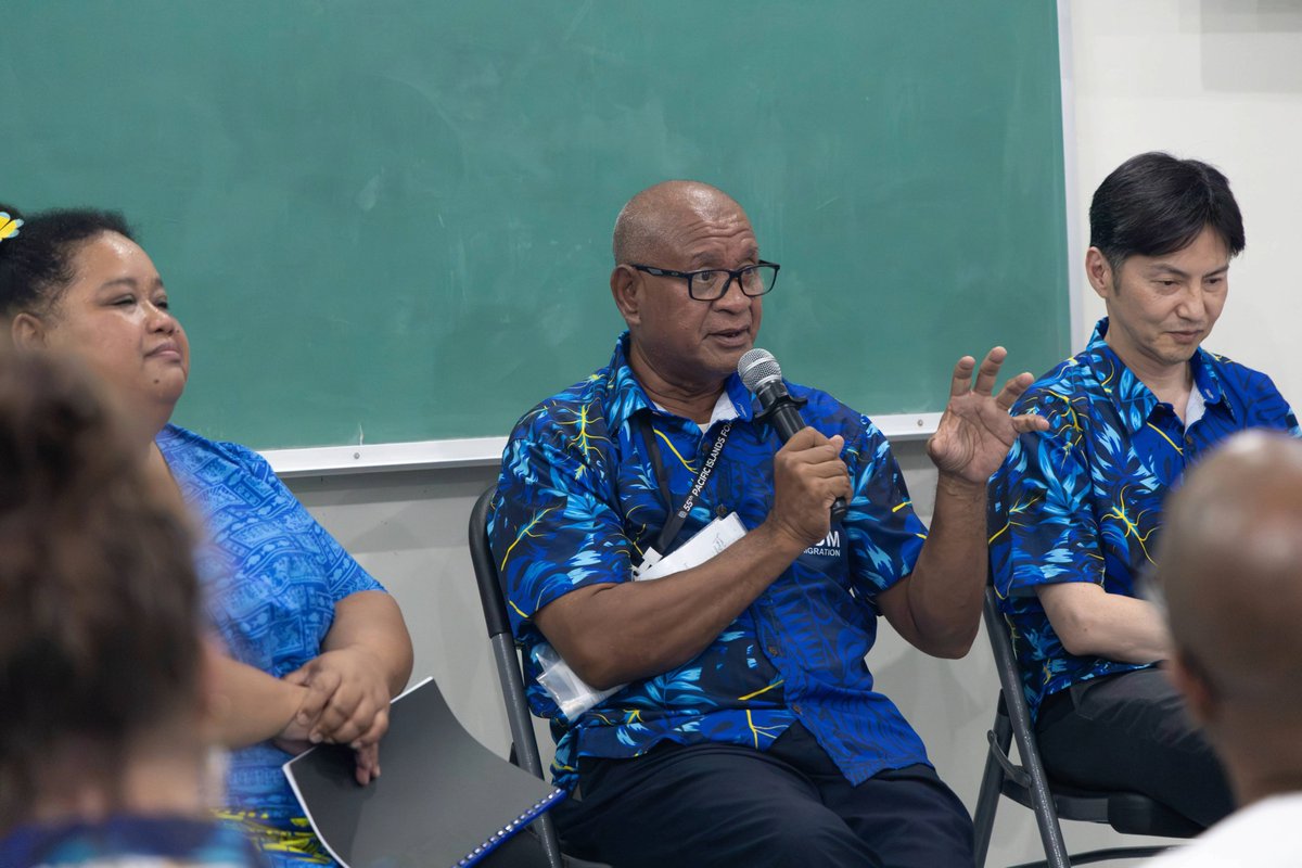 IOMAsiaPacific's tweet photo. Through a side event at #PIFLM55, IOM &amp; partners spotlighted community-led, dignified approaches to planned relocation.   Honoured to have DSG

@AminaJMohammed
in the conversation!​
Honoured to have DSG @AminaJMohammed join the conversation!​

More: https://t.co/6vTuTo9bhq https://t.co/F8OkoDj0r2