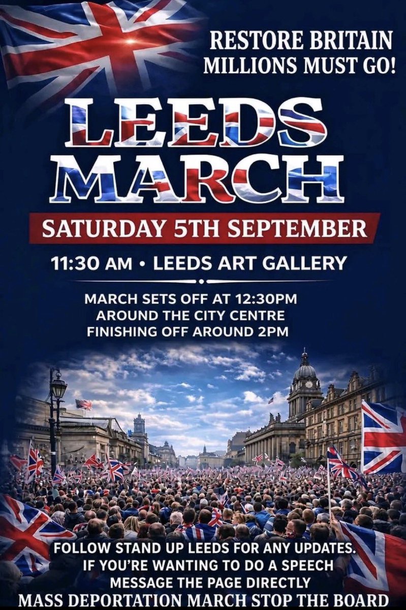 KazoomUK's tweet photo. 🚨 Protest Alert .. Coming Soon .. More Protests the better !!!

This Weekend !!!!  #Crawley #Leeds. 

🇬🇧🇬🇧🇬🇧🇬🇧🇬🇧💥😉👊🔥

🇬🇧 https://t.co/5Gpunod9F3 https://t.co/zeRTkhbqOA